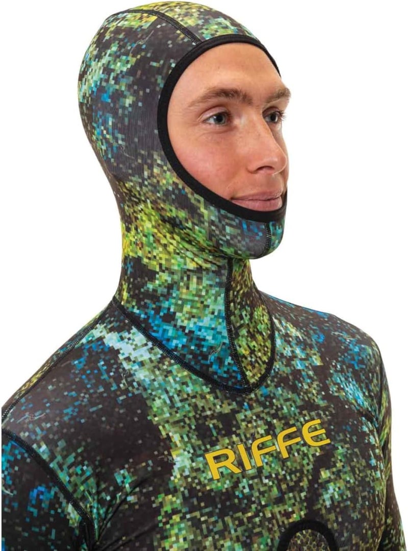 Riffe Eco Hooded Long Sleeve Rash Guard w/Loading pad DIGI-TEK Camo - Image 1